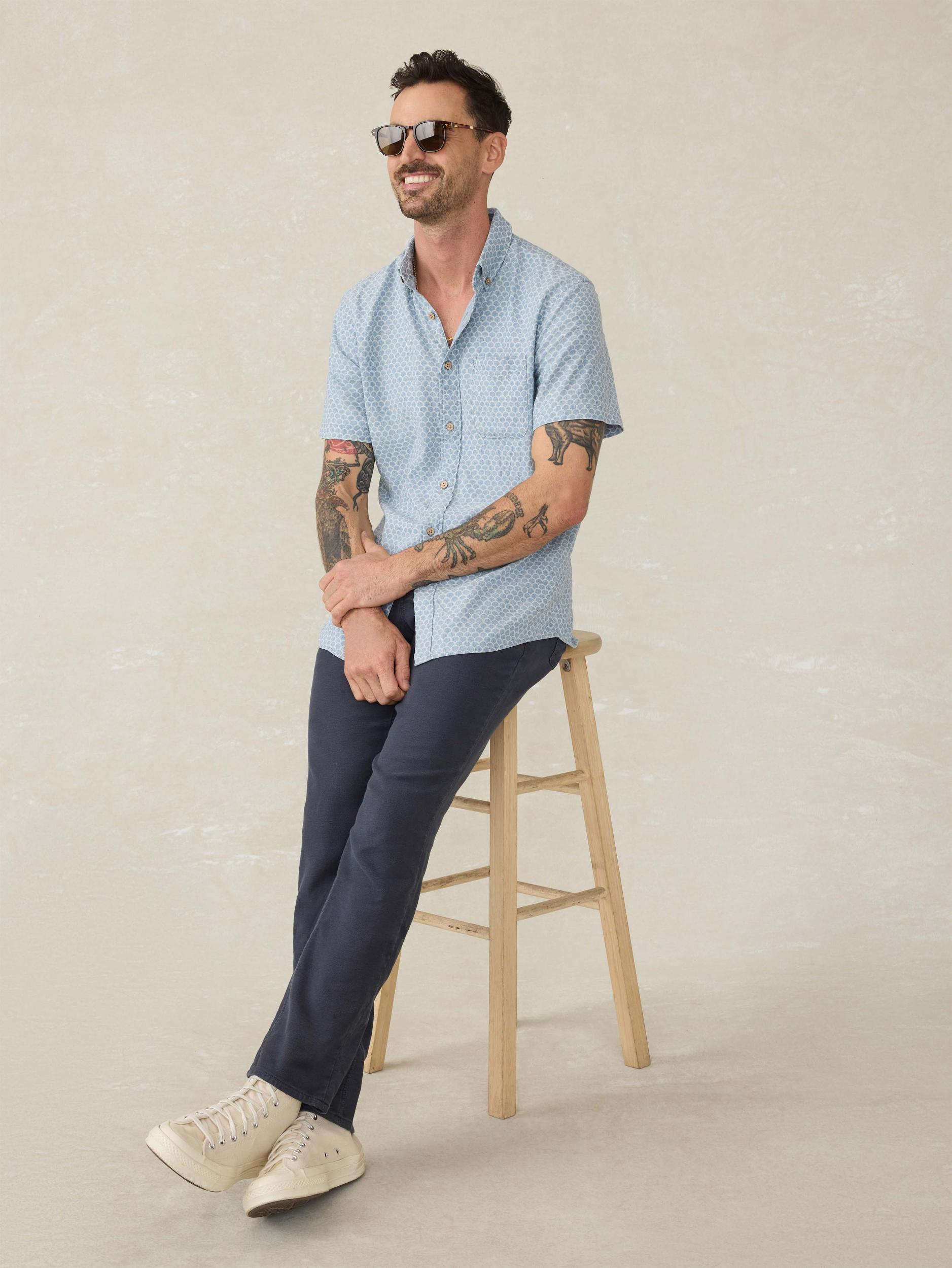 Short-Sleeve Breeze Shirt - Fish Scale Redux Product Image