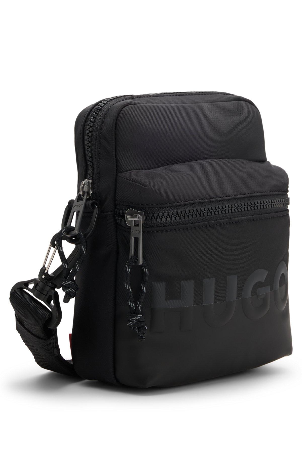 Split-logo reporter bag in twill Product Image