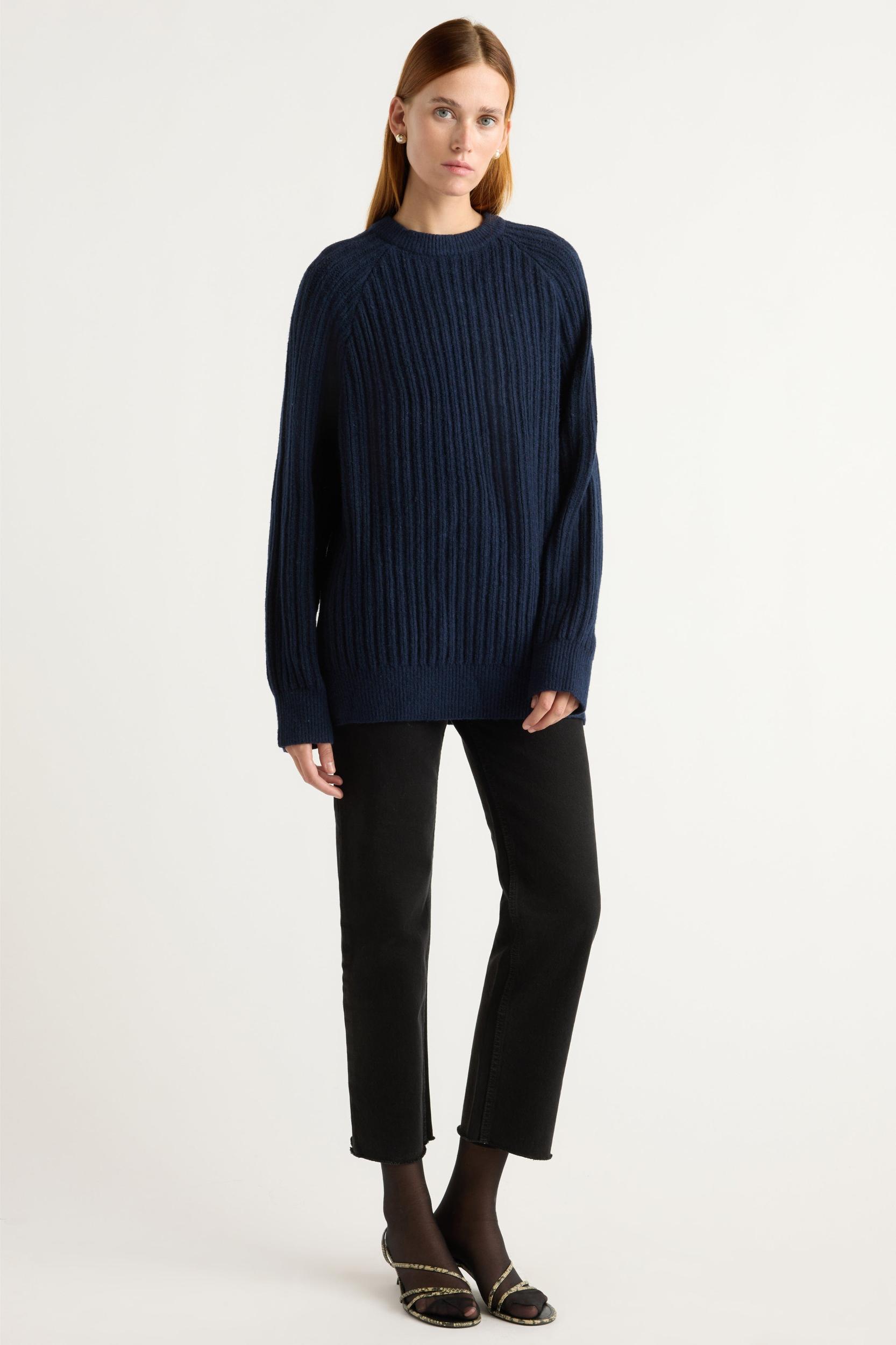 Roylene Ribbed Boyfriend Sweater Product Image