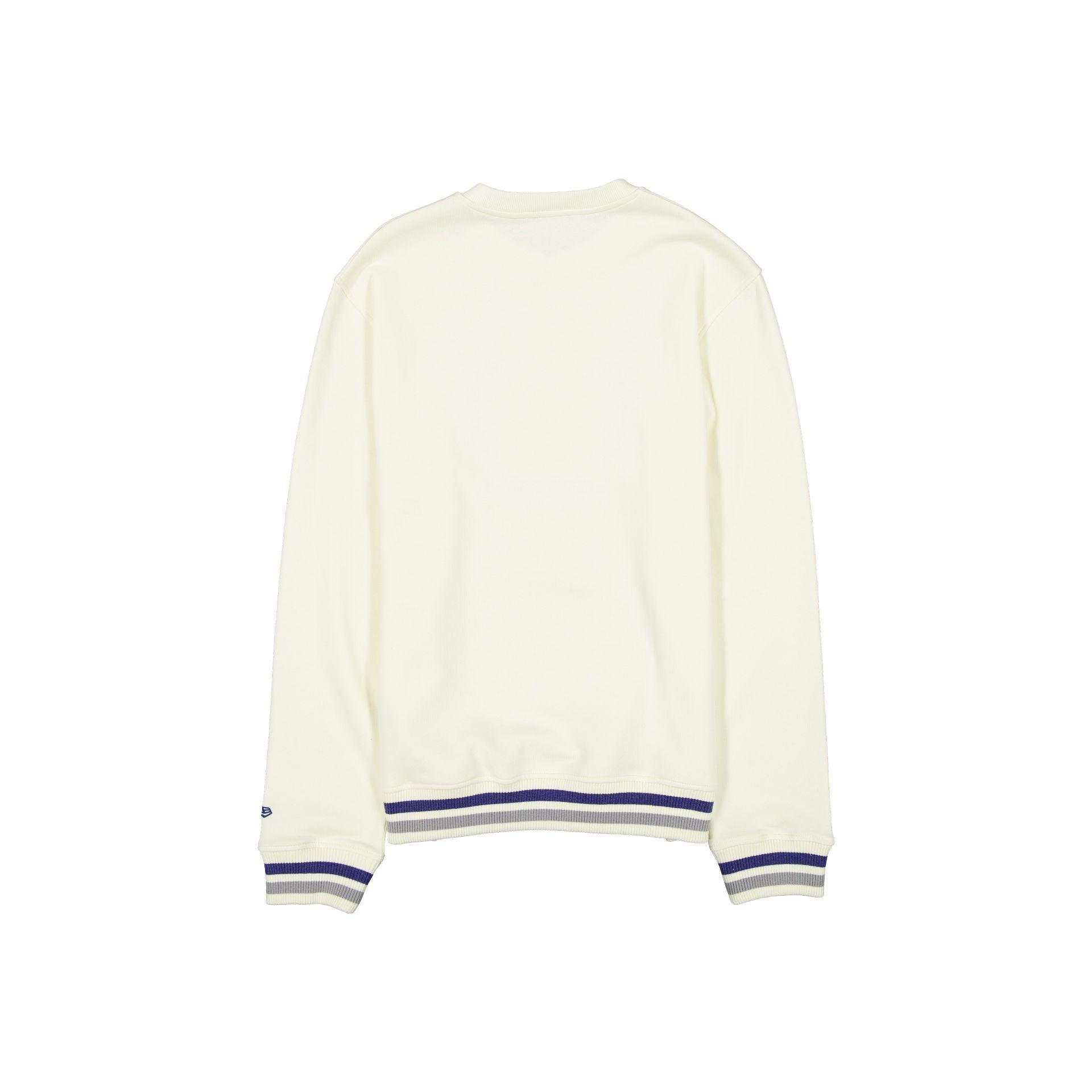 Los Angeles Dodgers Throwback Chrome White Crewneck Male Product Image