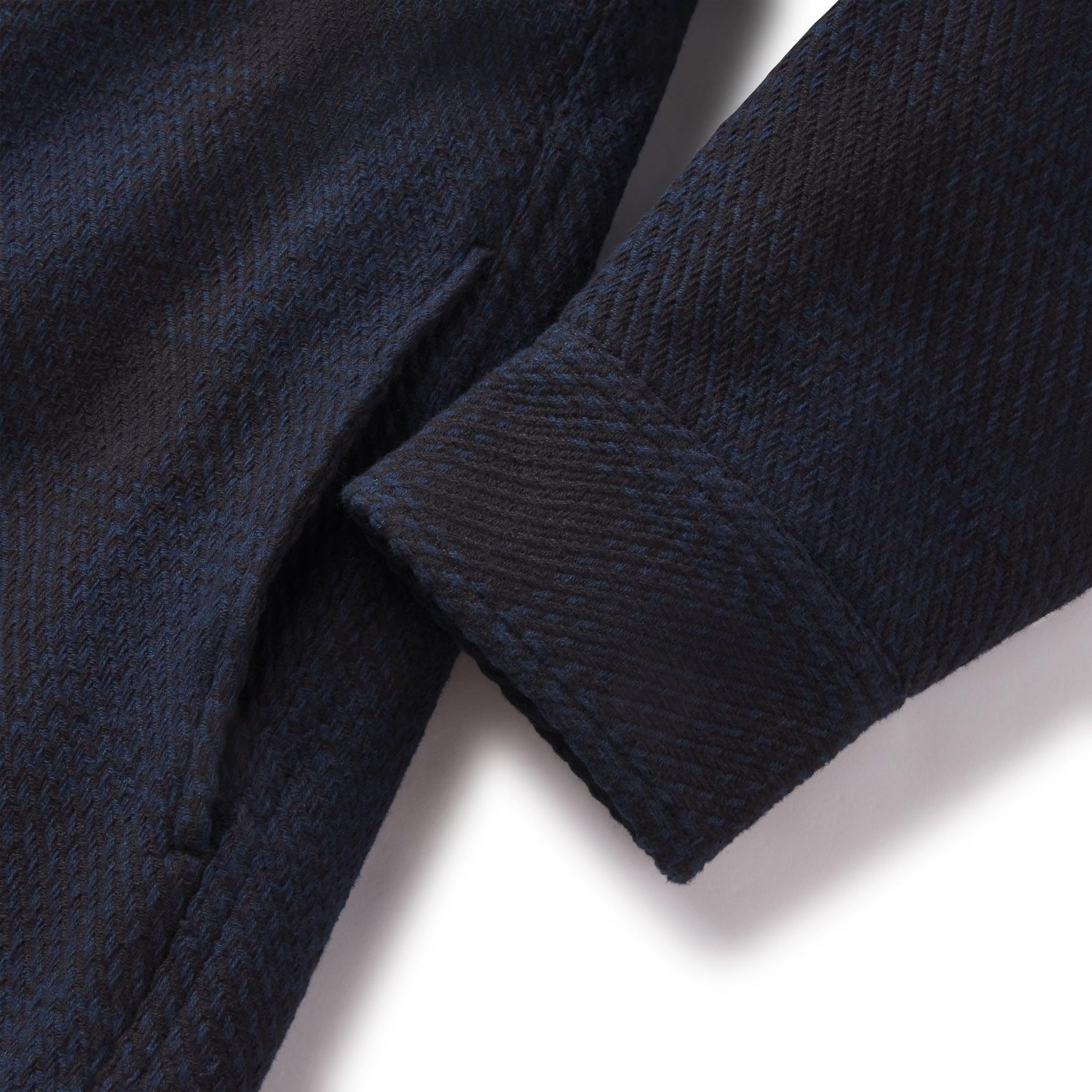 Brawny Twill Quilted Shirt Jacket - Navy Product Image