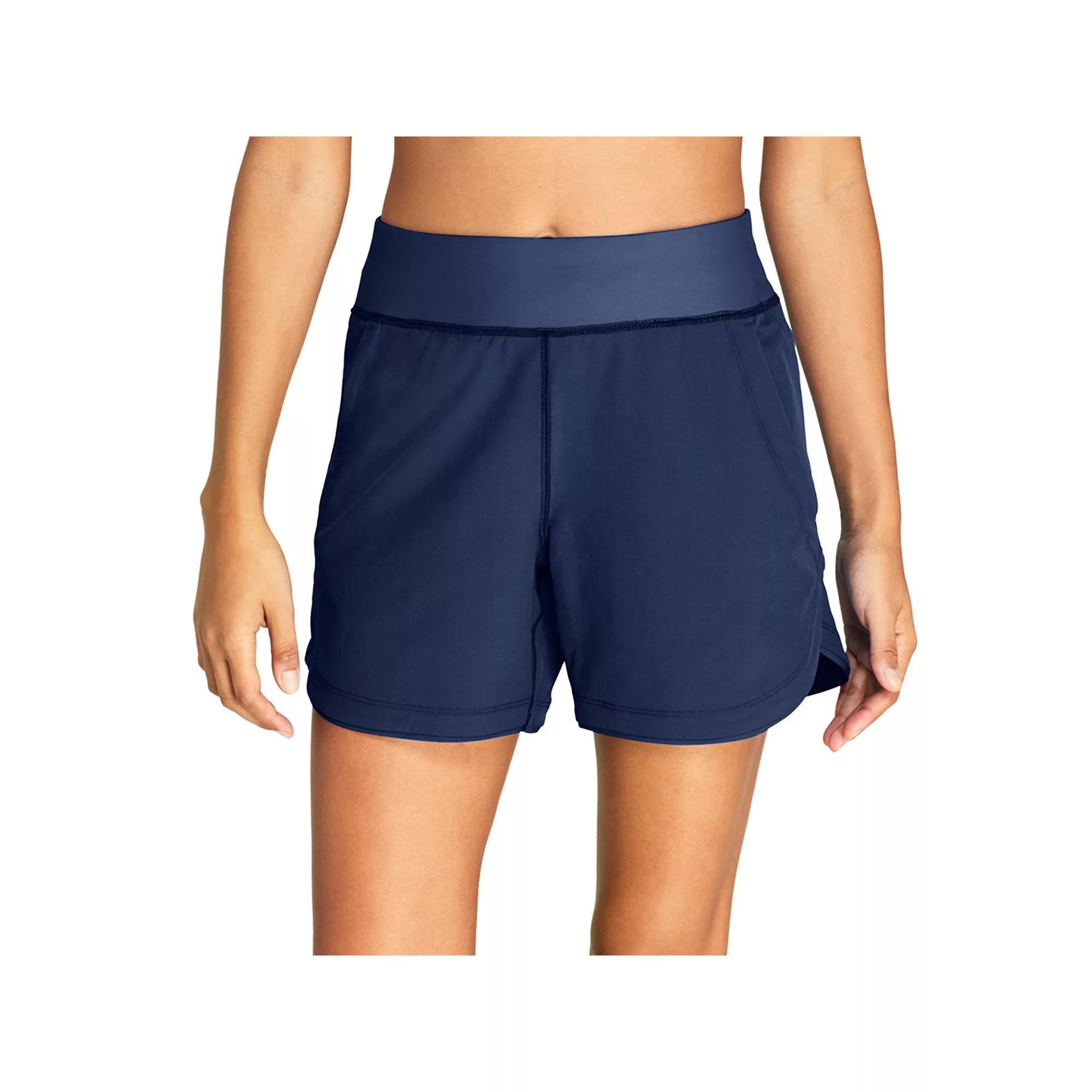 Women's Lands' End 5" Quick Dry Swim Shorts With Panty,  Product Image