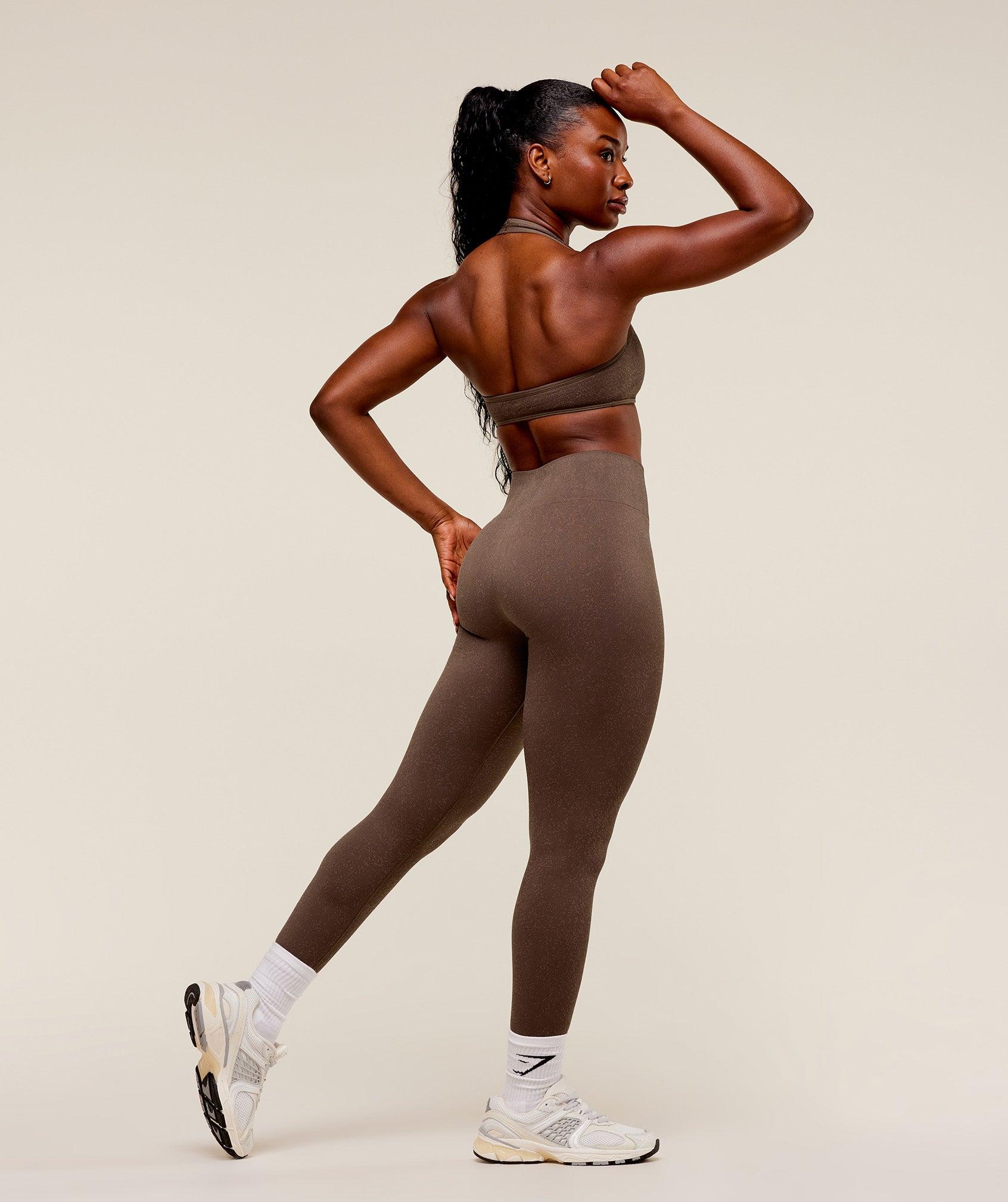Gymshark Adapt Fleck Seamless Leggings - Soft Brown/Chestnut Pink Female Product Image