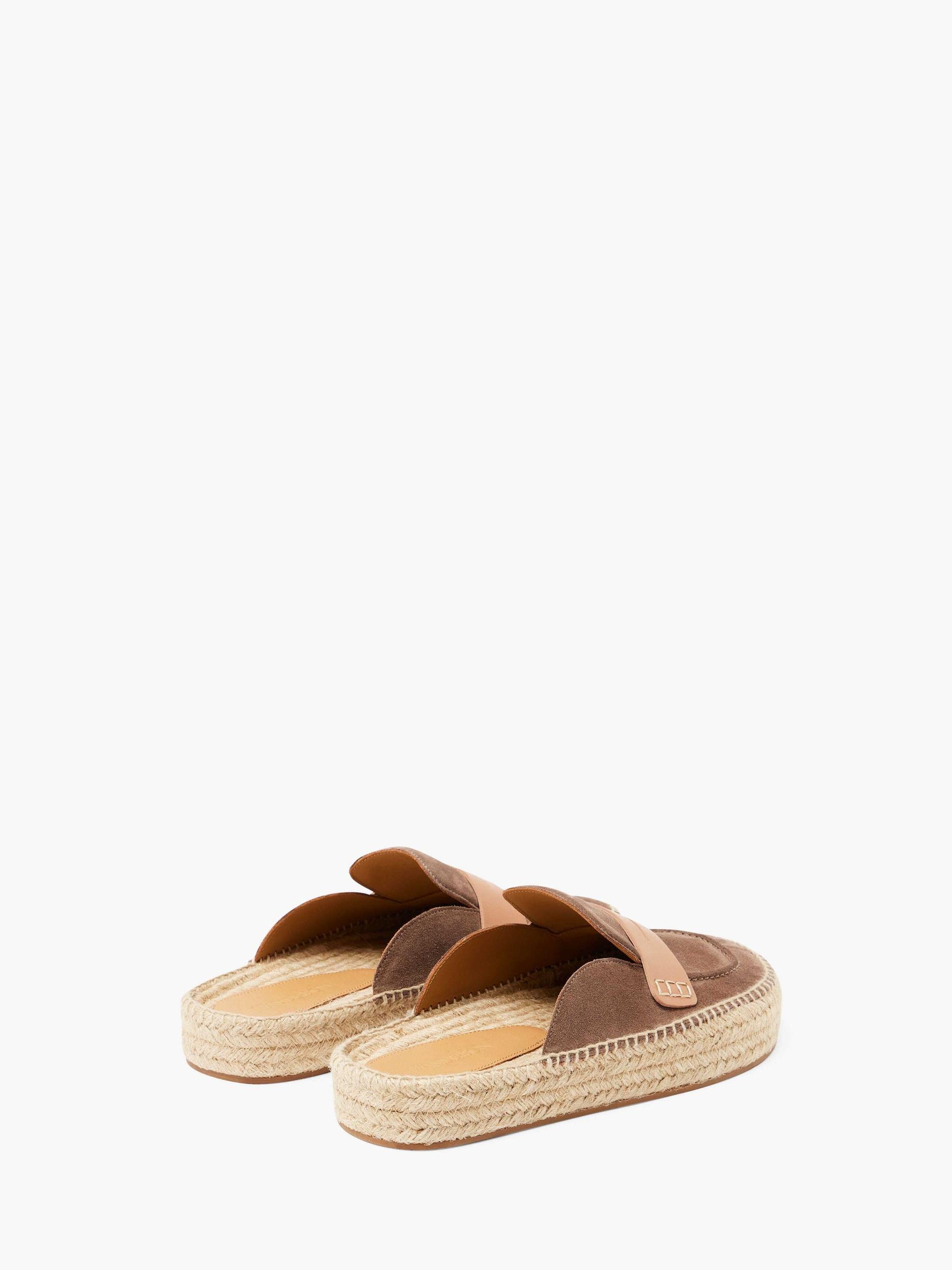SUEDE ESPADRILLE LOAFER MULES Product Image