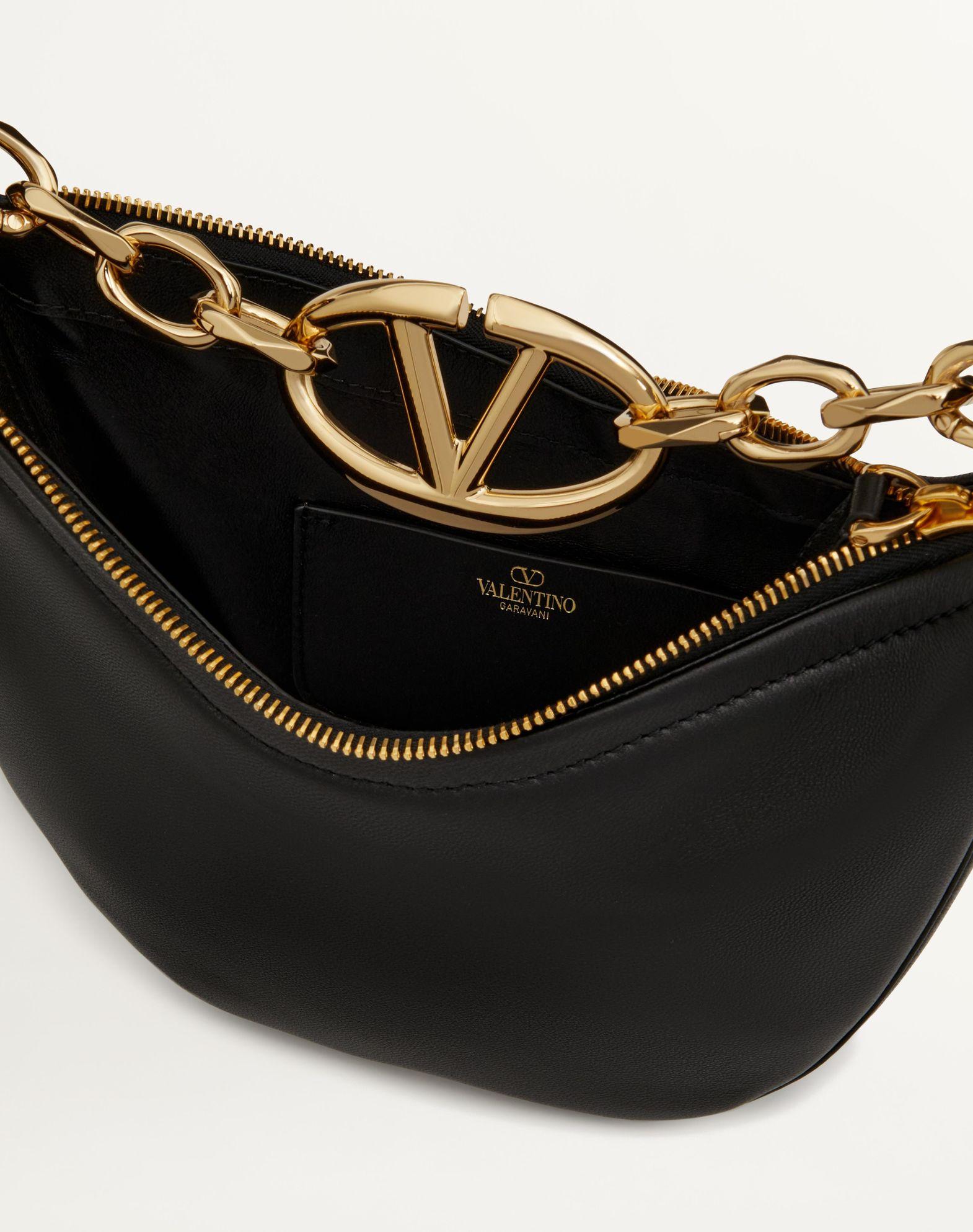 Vlogo Moon Mini Hobo Bag In Nappa Leather With Chain Product Image
