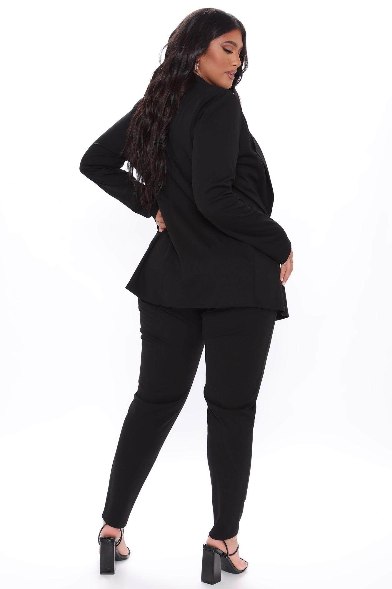 Morning Meeting Blazer Set - Black Product Image
