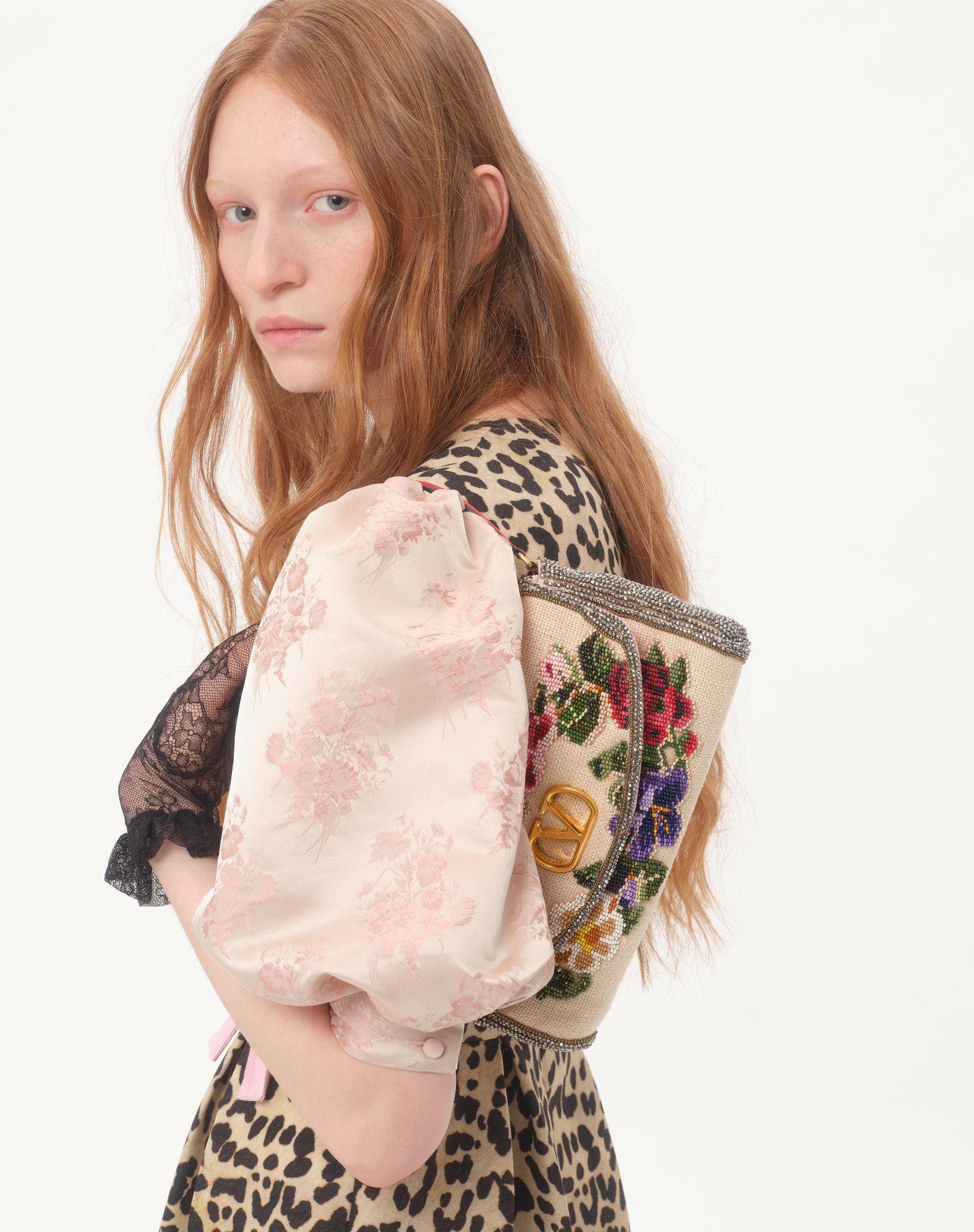 Valentino Garavani Vain Soft Embroidered Small Shoulder Bag Product Image