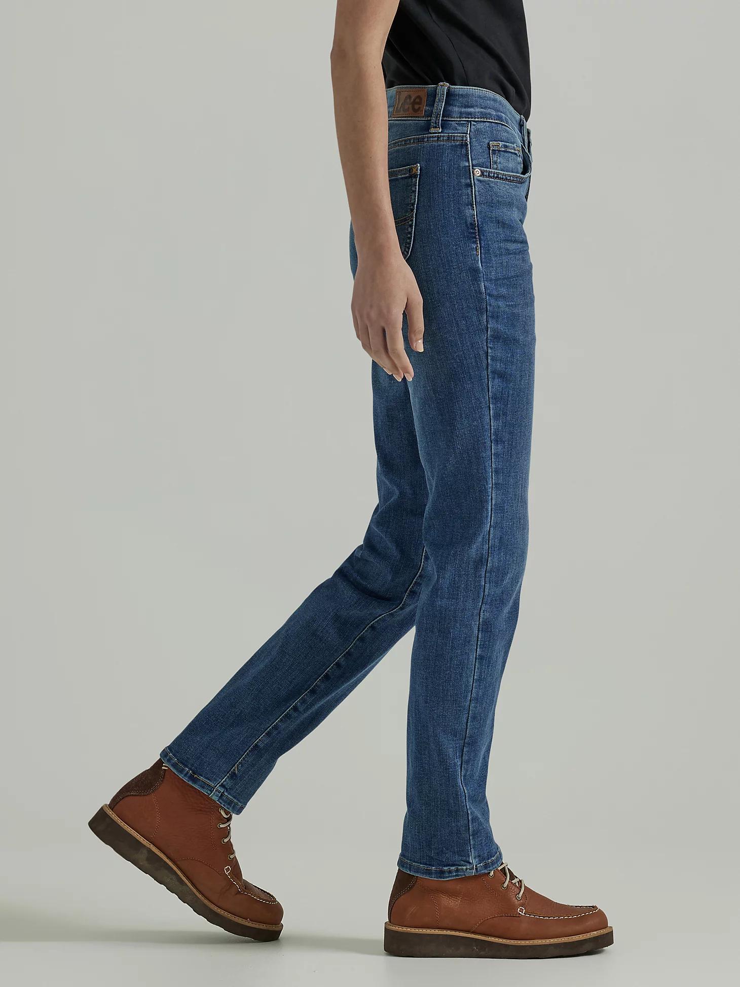 Women's Ultra Lux Comfort with Flex Motion Straight Jean (Petite) | Women's Jeans | Lee® Product Image