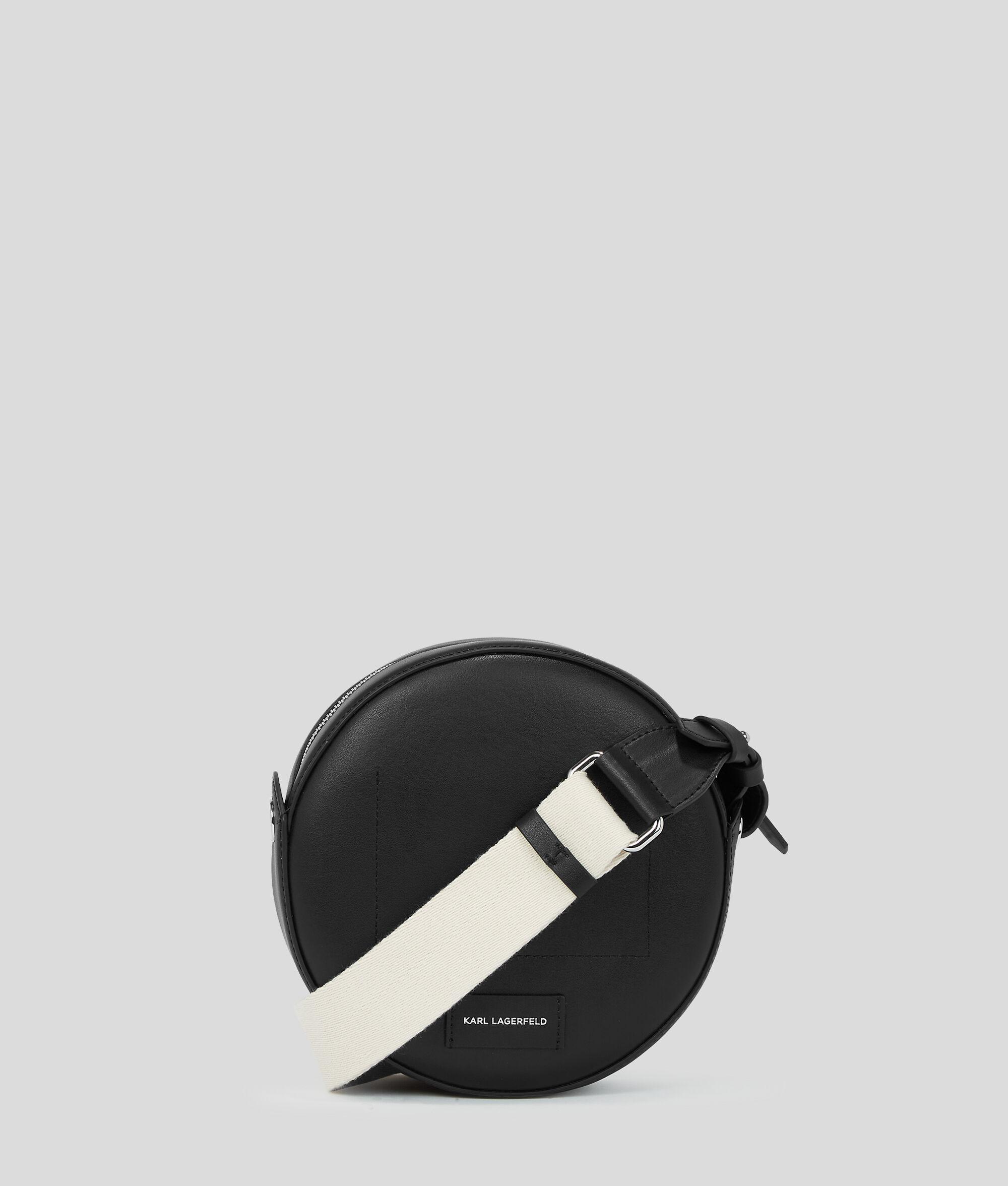 K/CIRCLE EMBOSSED LOGO ROUND CROSSBODY BAG Product Image