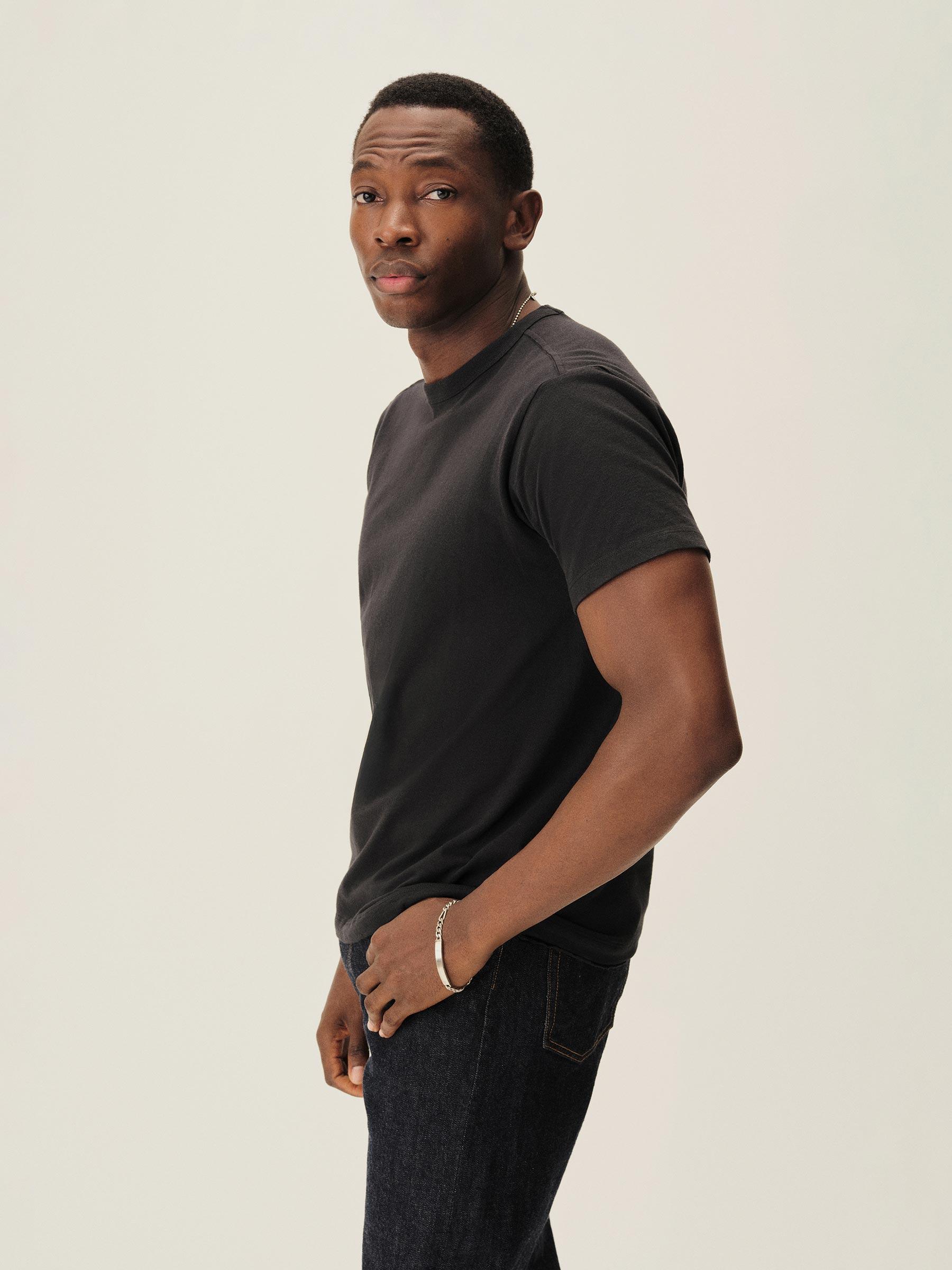 Black Toughknit Tubular Tee 2-Pack Product Image