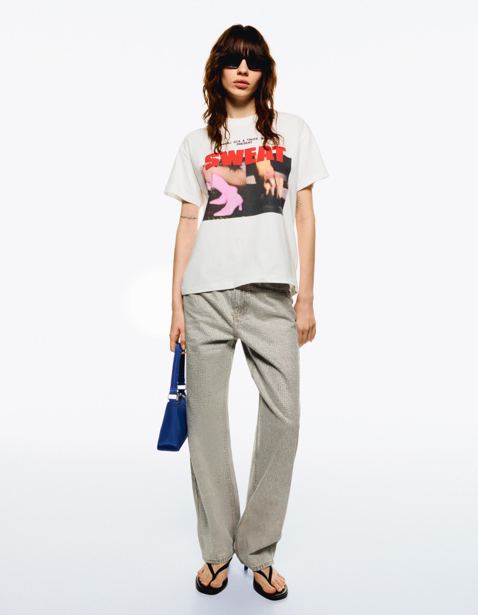 Sweat Charli xcx & Troye Sivan short sleeve T-shirt Product Image