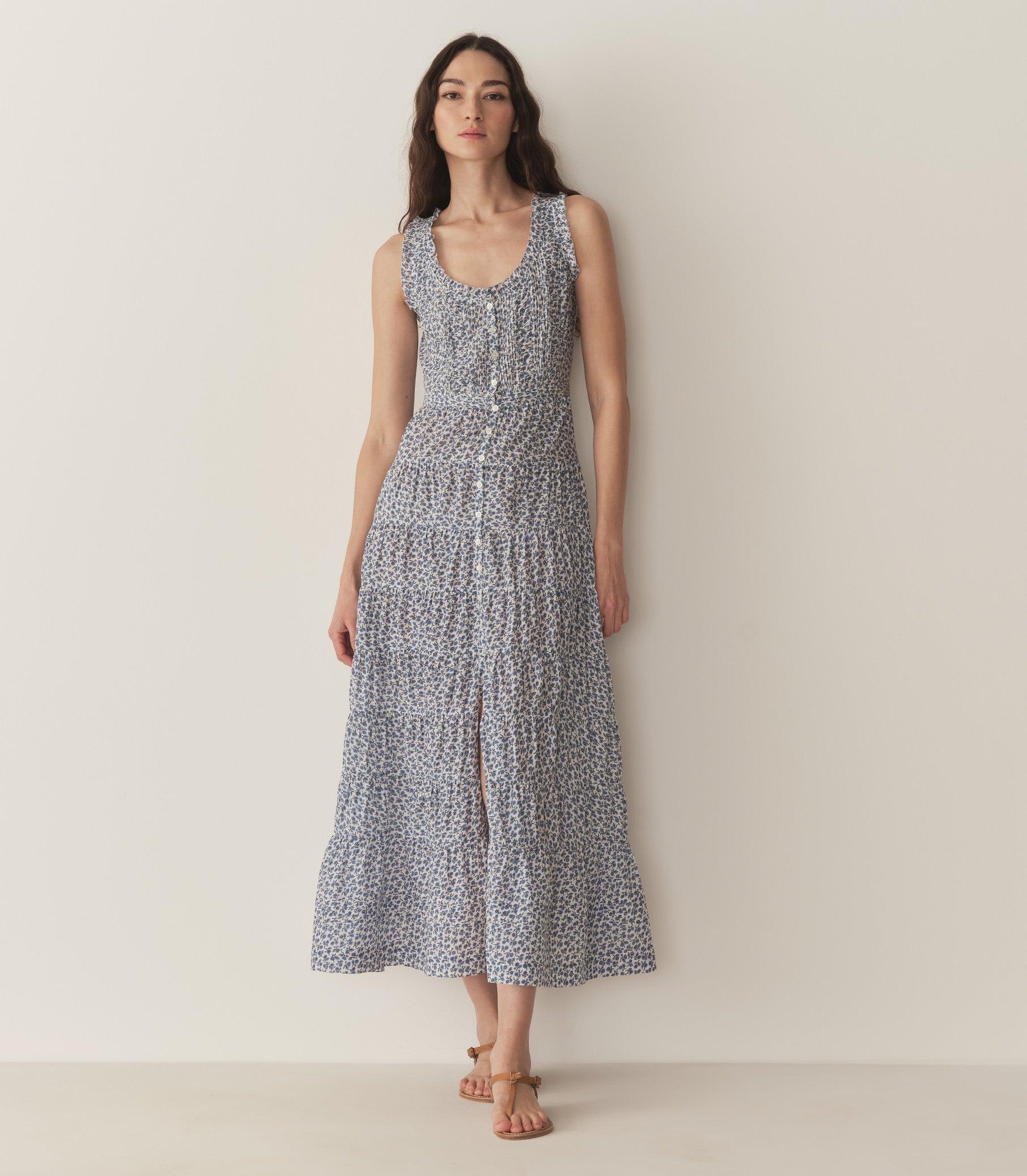 OTTESSA DRESS -- CORNFLOWER HILLSIDE BLOOM Product Image