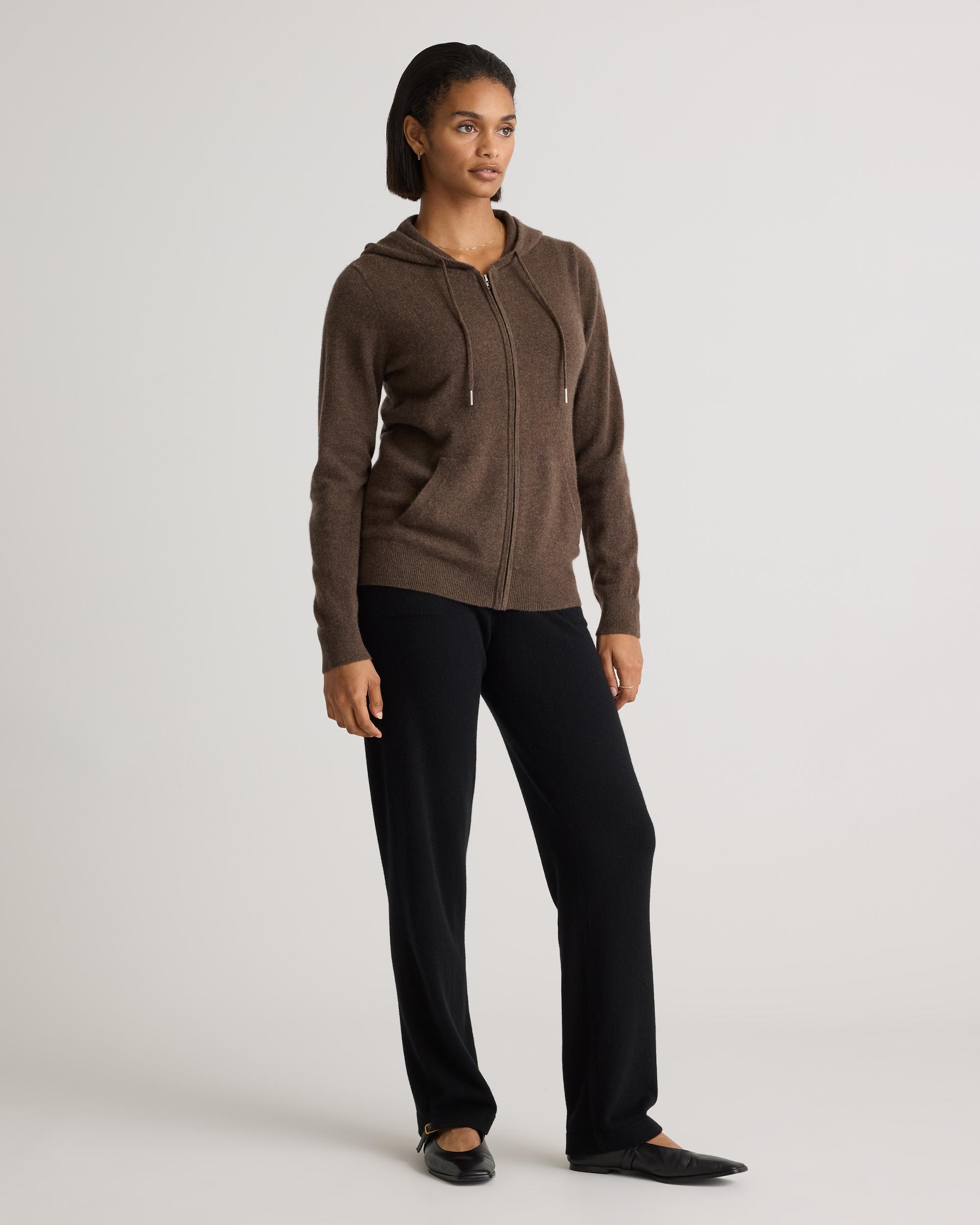 Quince | Women's Mongolian Cashmere Full-Zip Hoodie Product Image