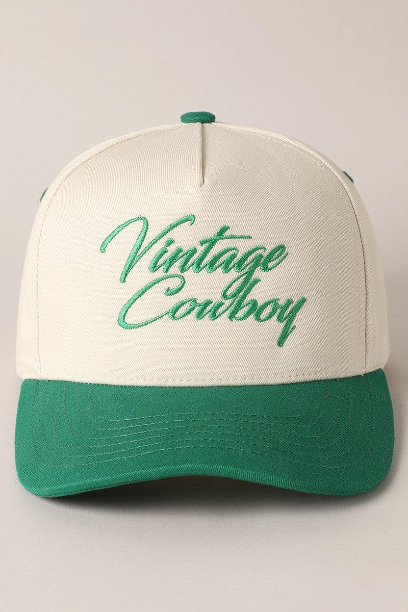 Vintage Cowboy Two Tone Cap Product Image