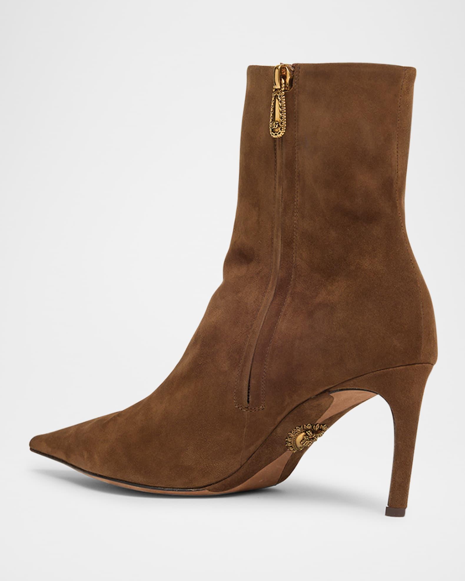 Devotion Suede Stiletto Ankle Booties Product Image