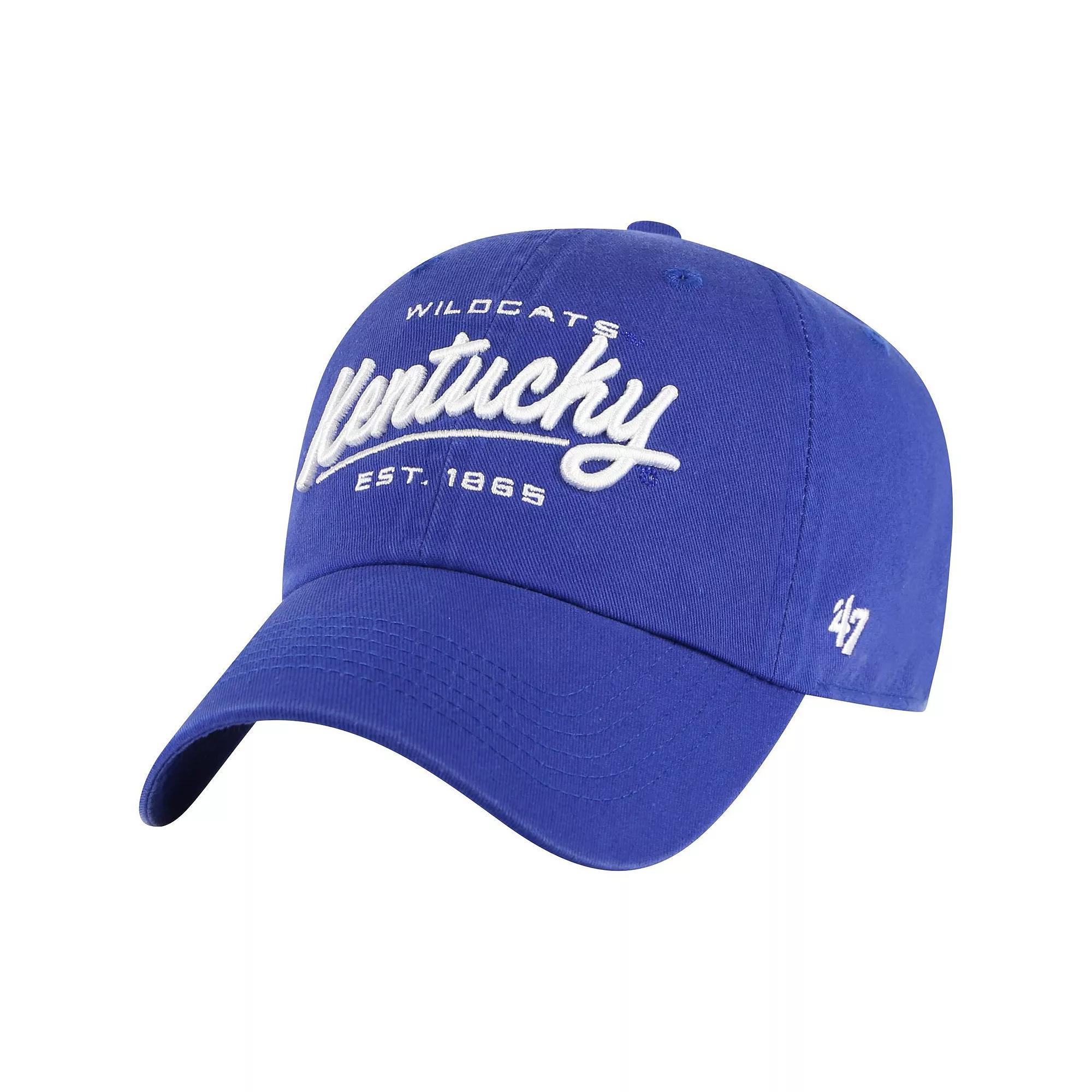 Women's '47 Royal Kentucky Wildcats Sidney Clean Up Adjustable Hat, Blue Product Image
