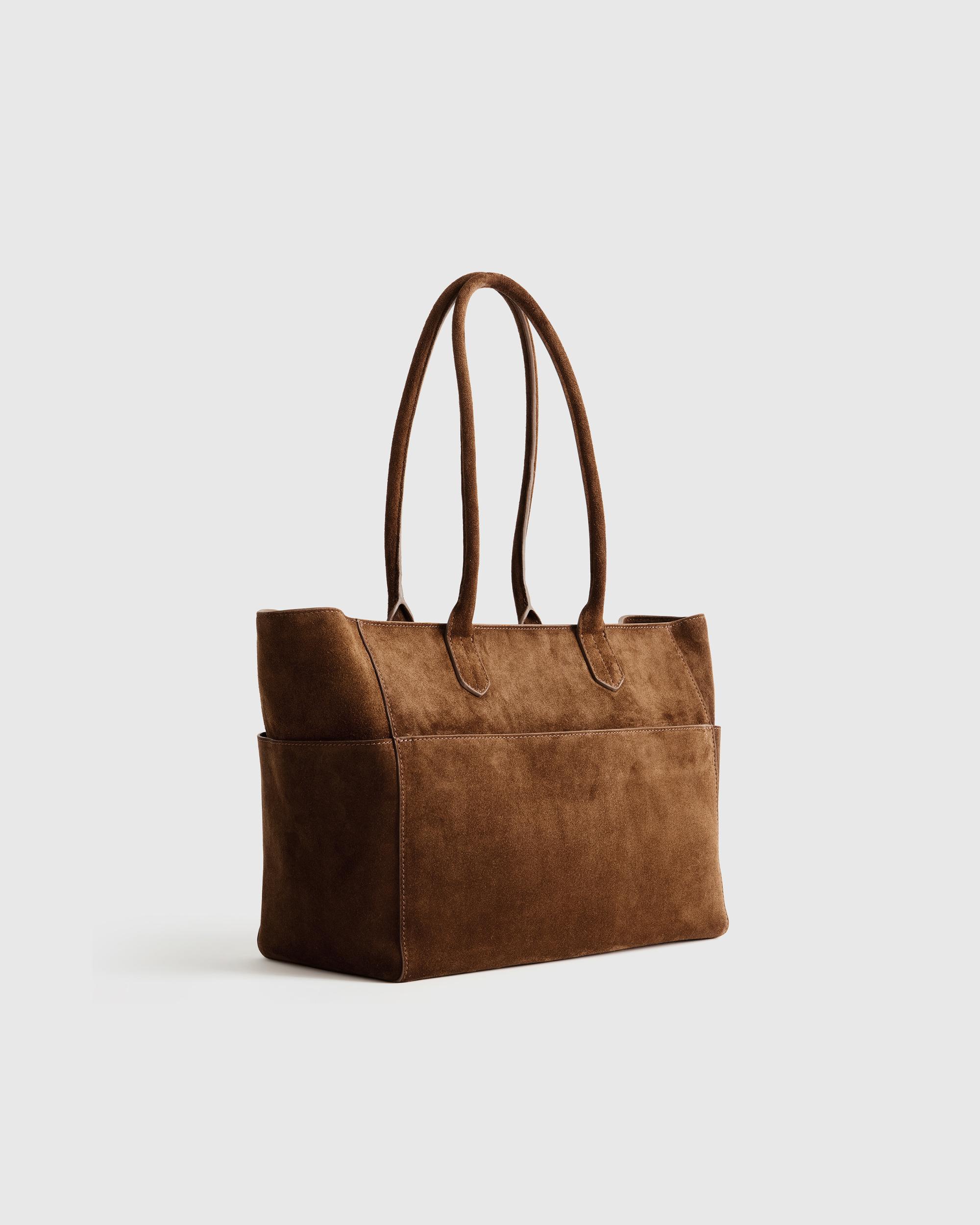 Quince | Women's Italian Suede Shopper Tote Suede Leather Product Image