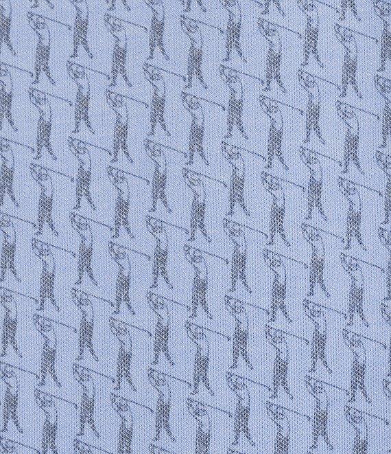 Cremieux Blue Label Short Sleeve Performance Golf Print Polo Knit Shirt Product Image