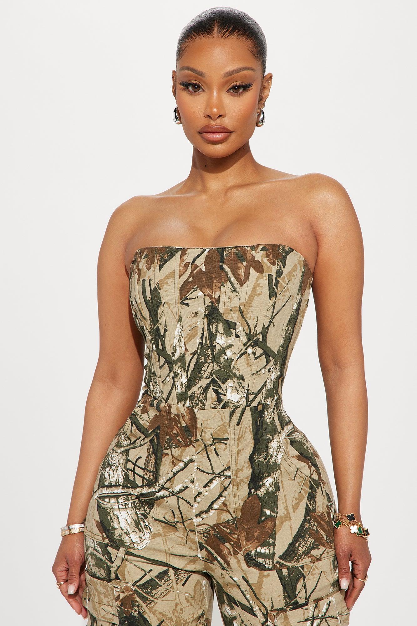 Brooklyn Camo Jumpsuit - Taupe/combo Product Image