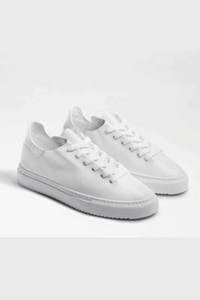 Poppy Lace Up Sneaker- White Product Image