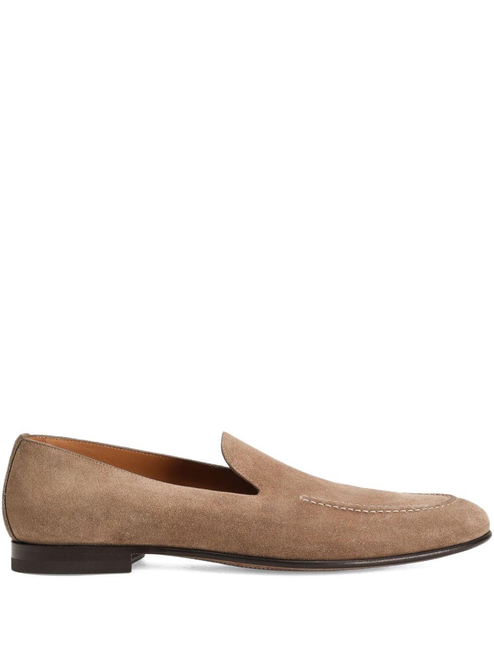 Split suede loafers Product Image