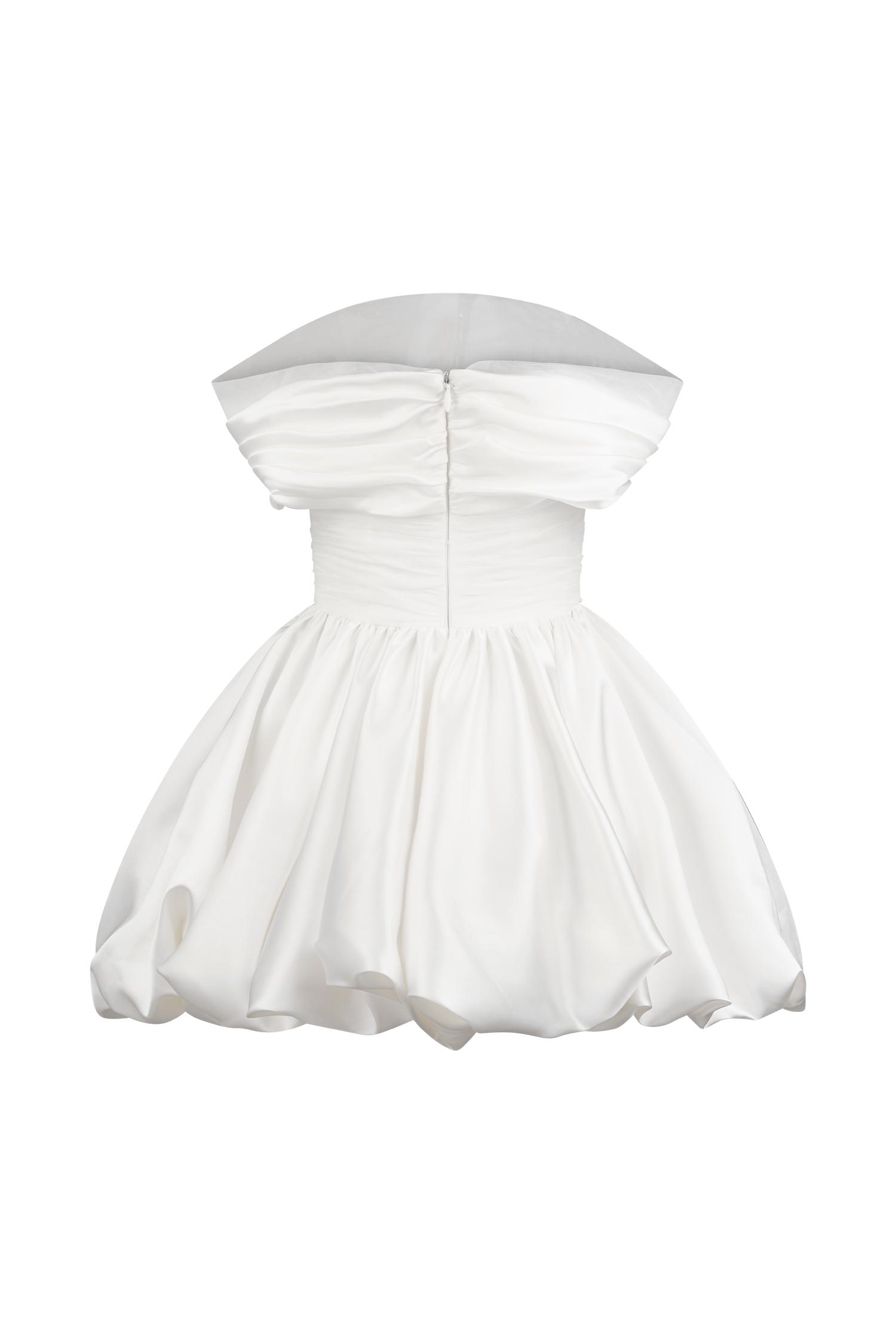 Lauretta Off Shoulder Mini Dress - White Product Image