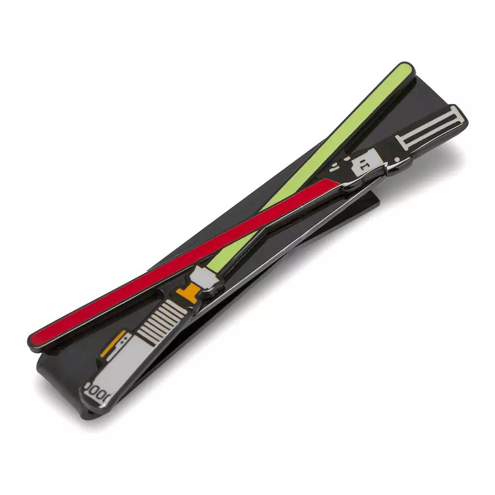 Men's Star Wars Lightsaber Battle Black Tie Bar Product Image