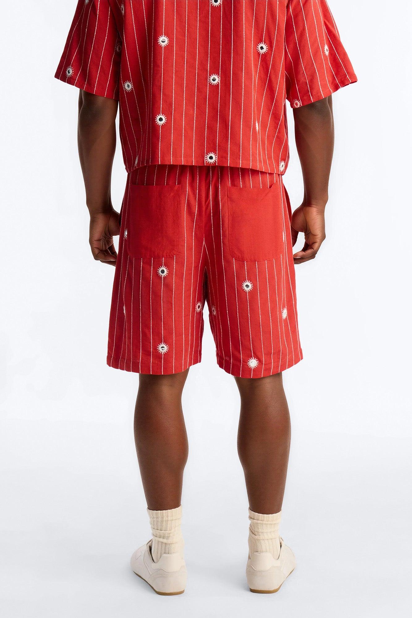Relaxed Mirror Mirage Short - Red Male Product Image