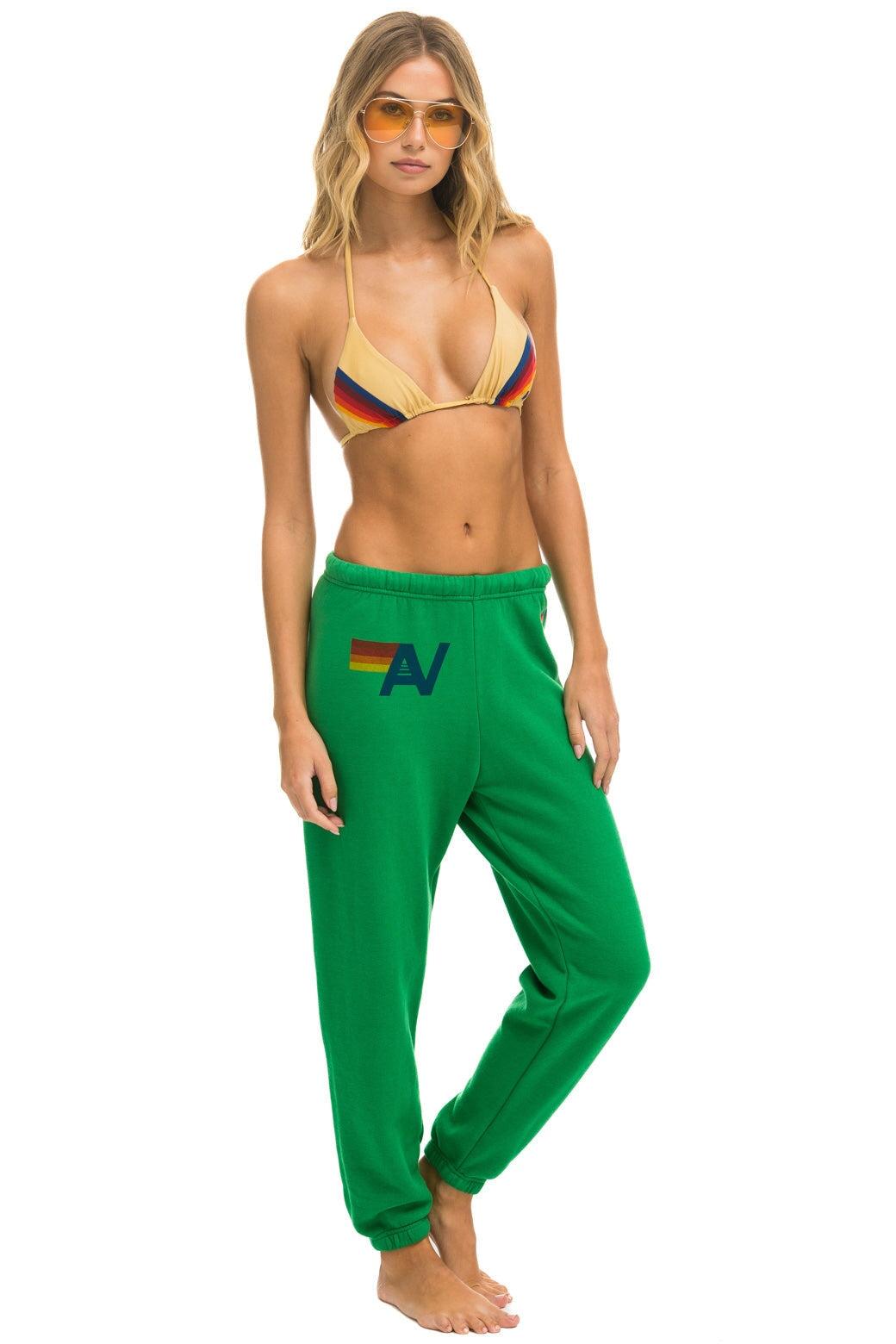 LOGO SWEATPANTS - KELLY GREEN Female Product Image