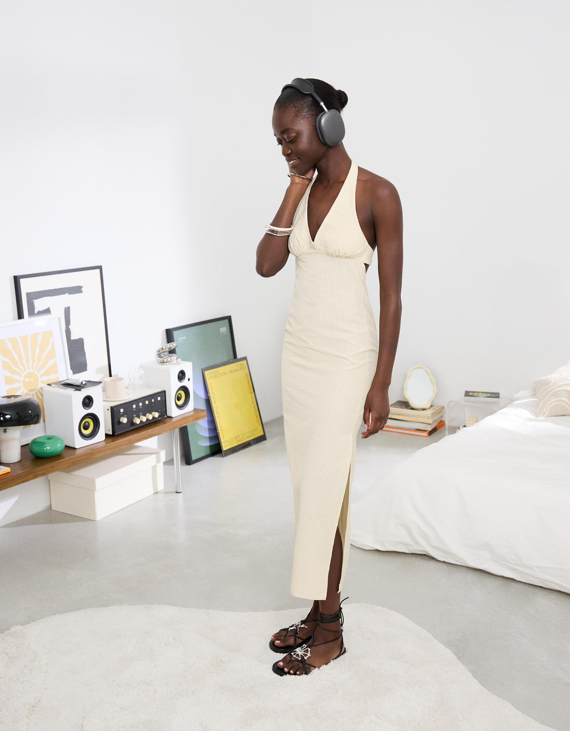 Halter midi dress Product Image