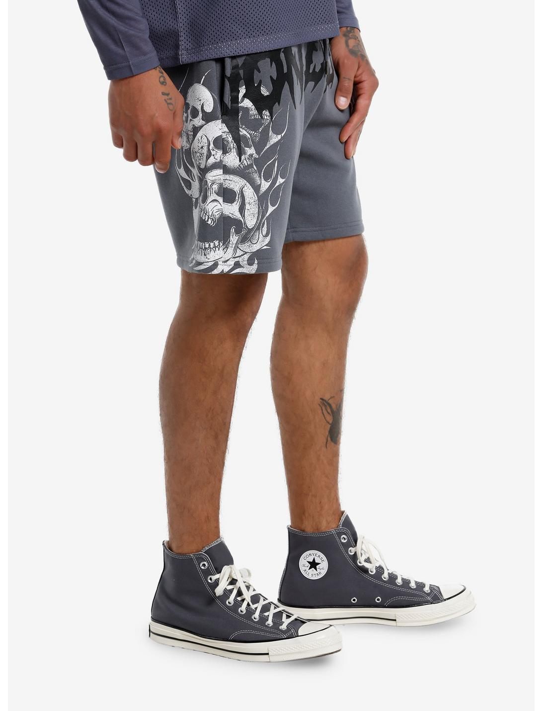 Von Dutch Skull Flames Lounge Shorts Product Image