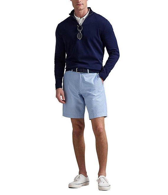 Polo Ralph Lauren Stretch Tailored Fit Pin Dot Performance Tech 9#double; Inseam Shorts Product Image
