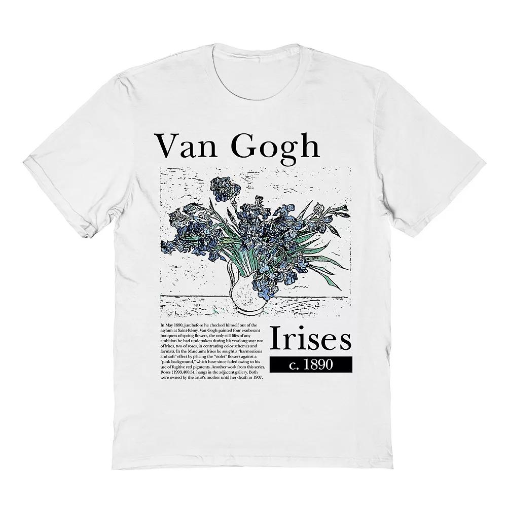 Men's Van Gogh Van Gogh Irises Tee, Size: Medium, Light Pink Product Image