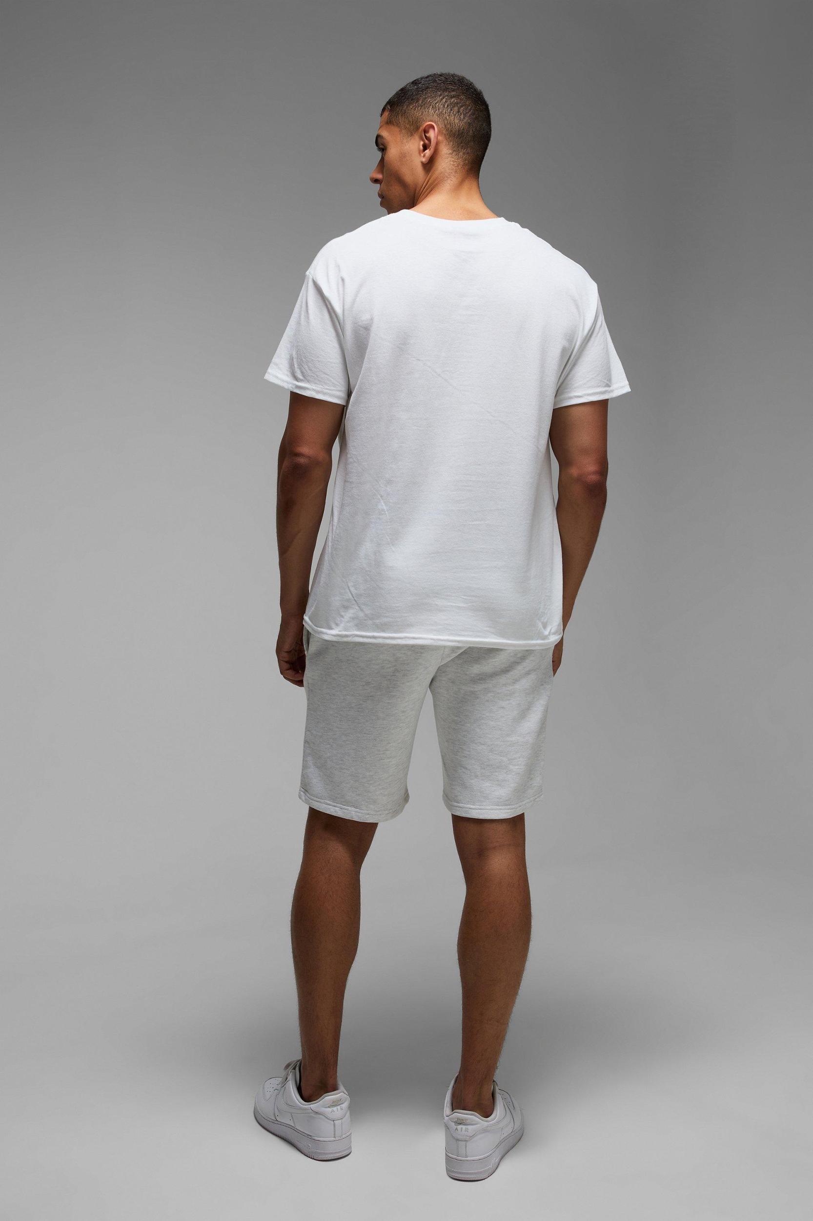 White Regular Fit Golf Championship License Graphic T Shirt | boohooMAN USA Product Image