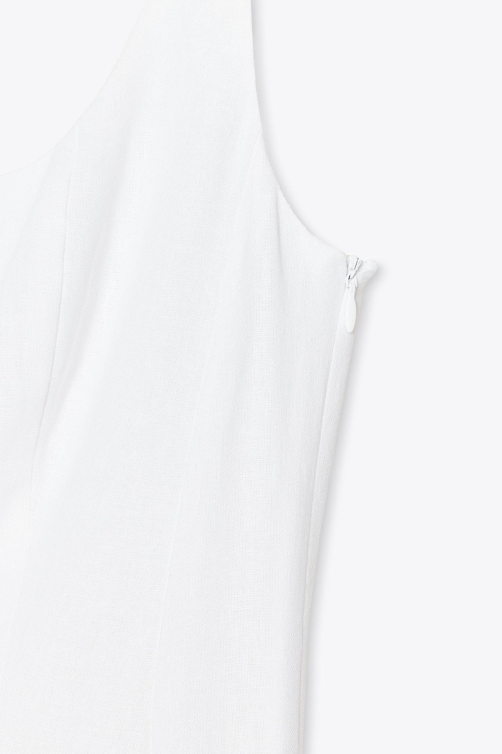 LINEN STRAPPY MIDI DRESS Product Image