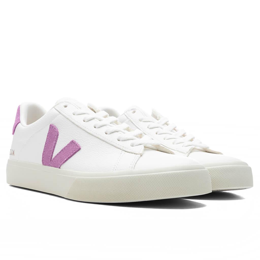 Women's Campo Chromefree Leather - Extra White/Mulberry Female Product Image