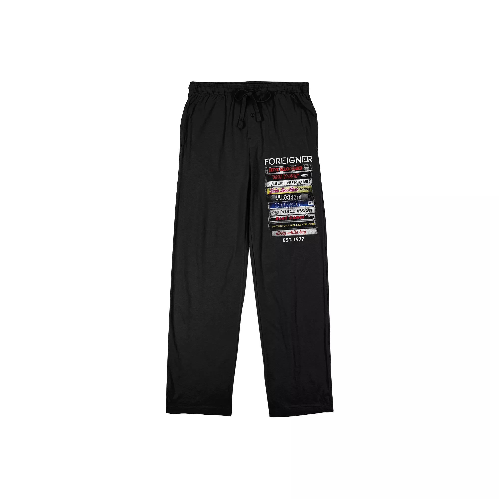 Men's Foreigner Cassette Tape Pajama Pants,  Product Image