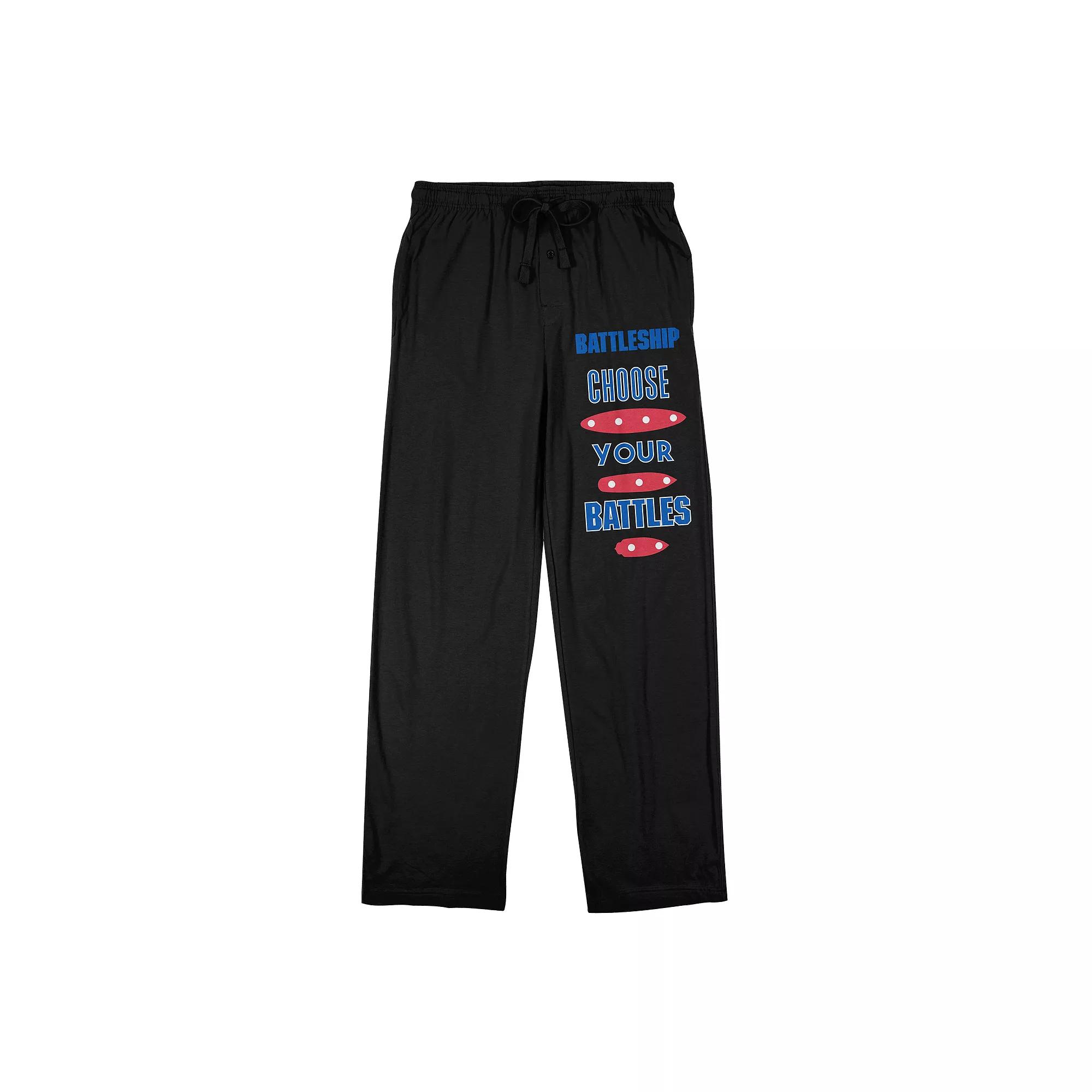 Mens Battleship Choose Your Battles Pajama Pants Product Image