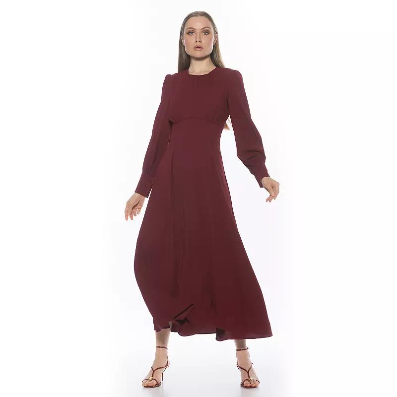 Women's ALEXIA ADMOR Yesenia Flowy Long Sleeve Maxi Dress,  Product Image