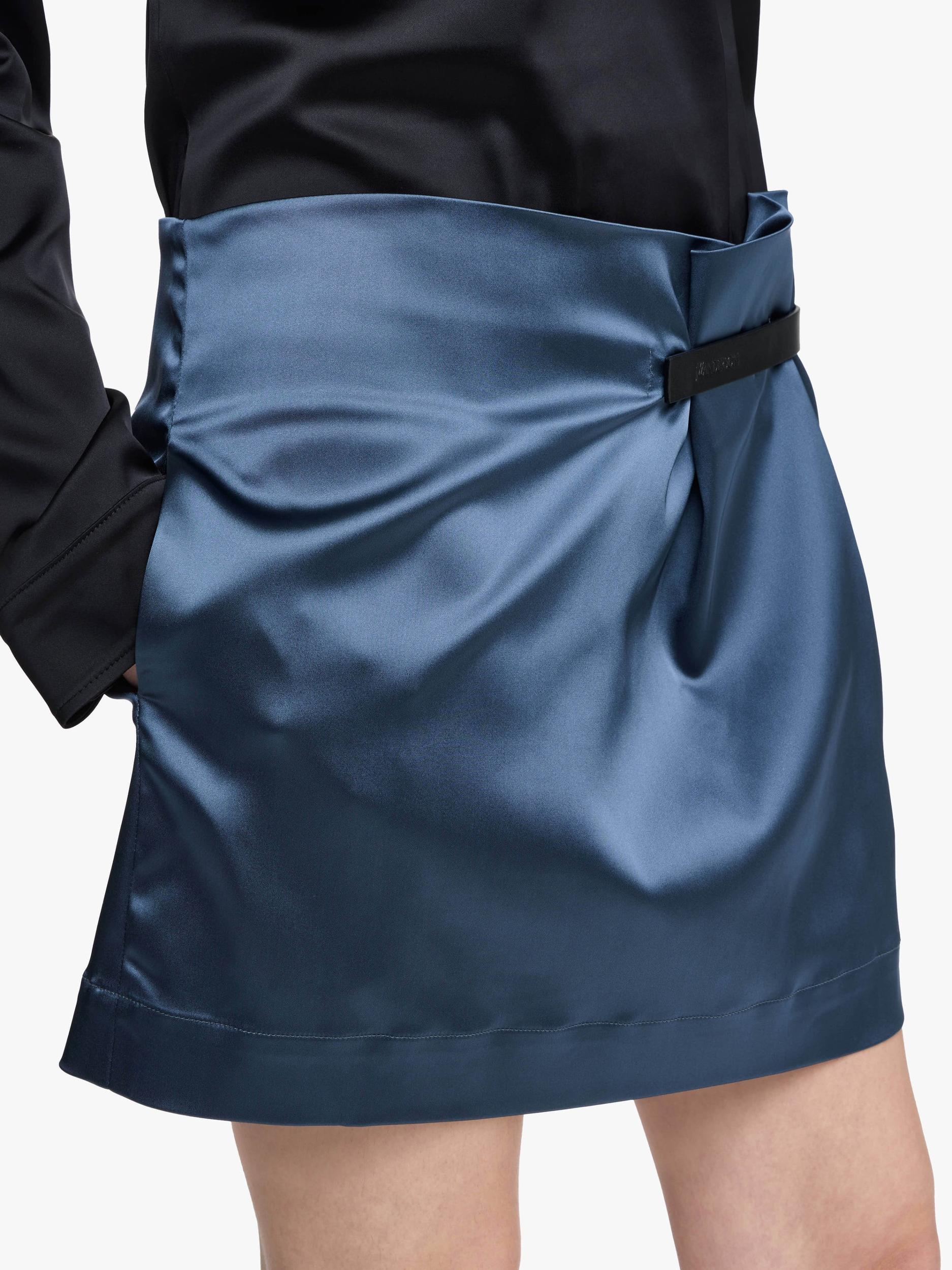 LEATHER TAB MINI SKIRT Product Image