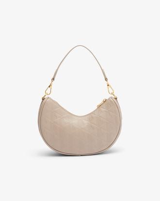 Maheki Embossed Leather Half Moon Purse Product Image