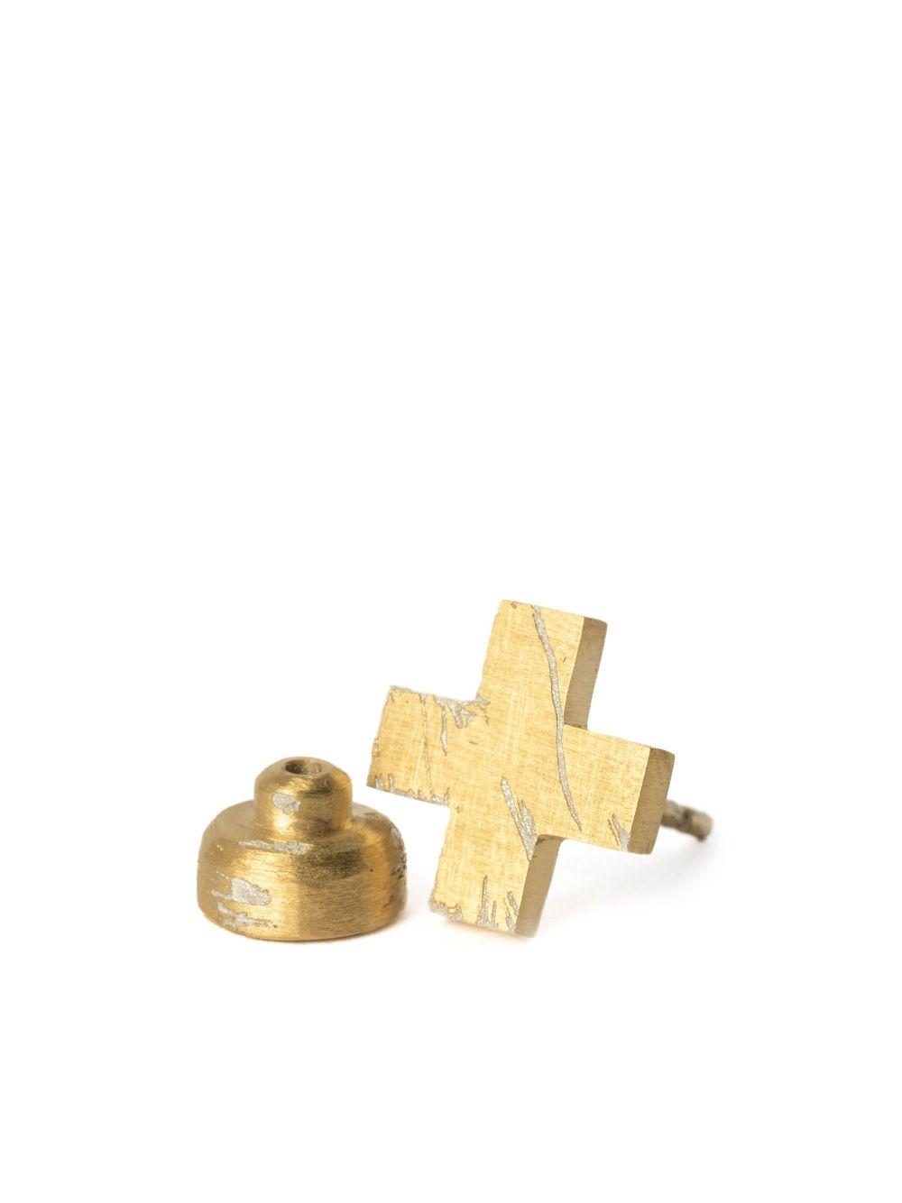 Plus sterling silver stud earring Product Image