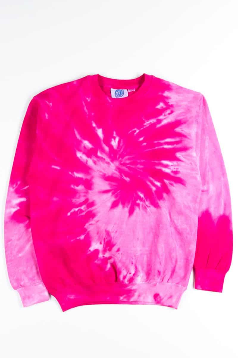 Pink Tie Dye Sweatshirt Product Image