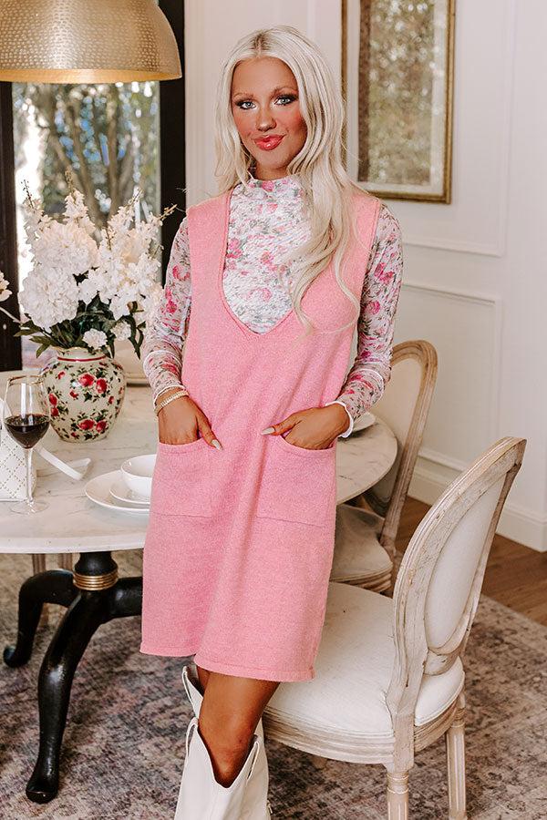 Stylist's Pick Knit Mini Dress in Pink Product Image