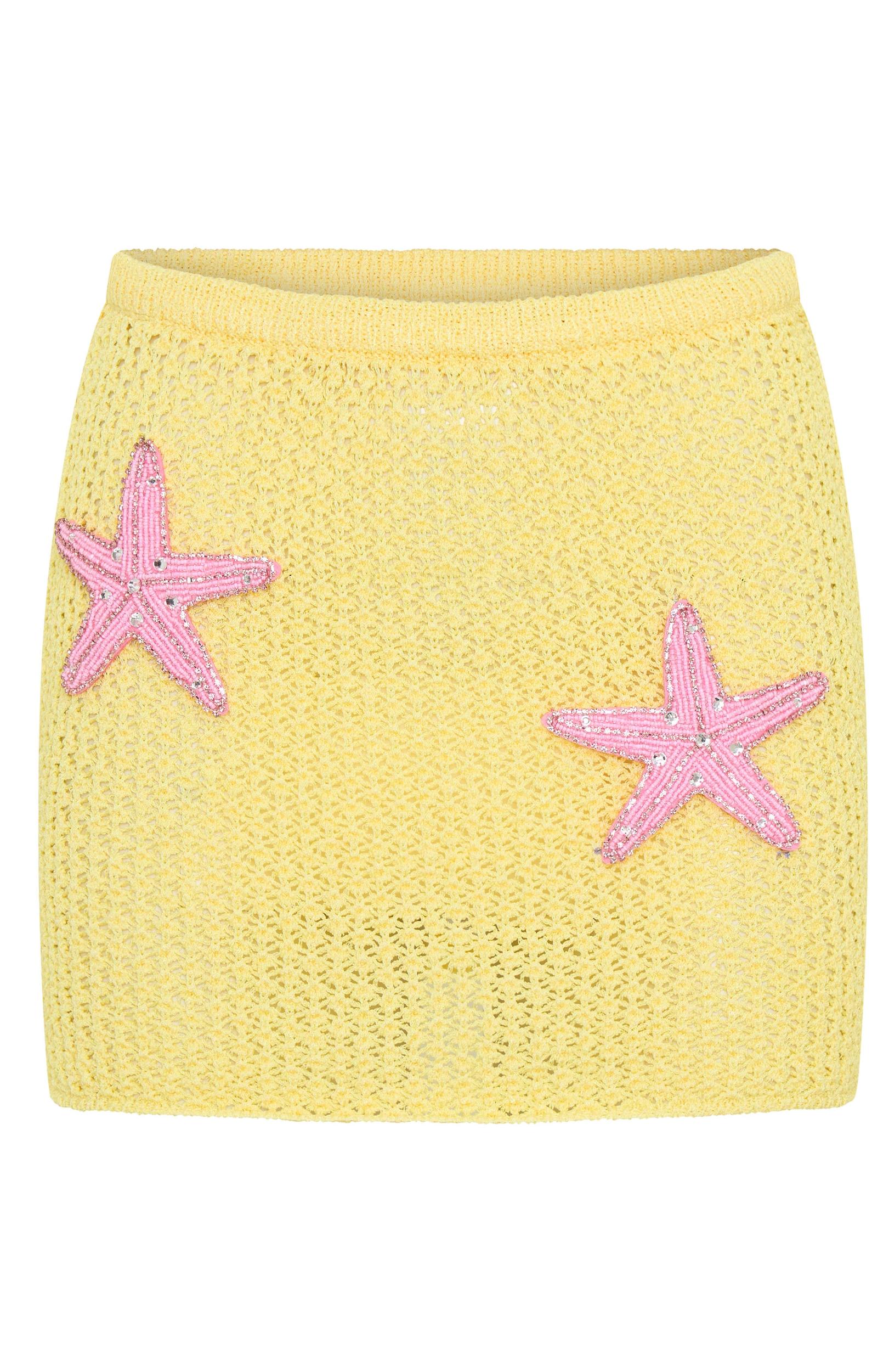 Azure Star Mini Skirt Lemon Product Image