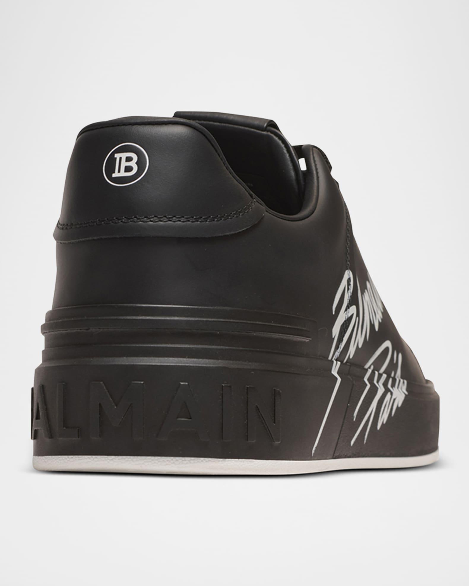 Men's B-Court Calfskin Low-Top Sneakers Product Image