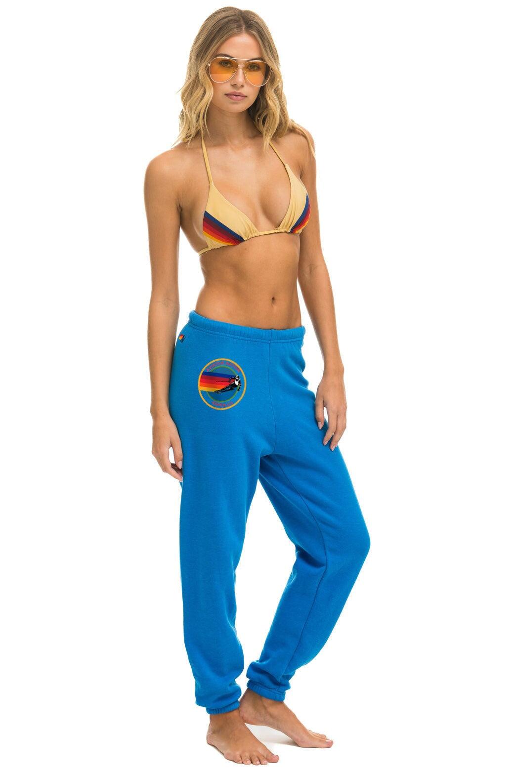 AVIATOR NATION ASPEN SWEATPANTS - OCEAN Female Product Image