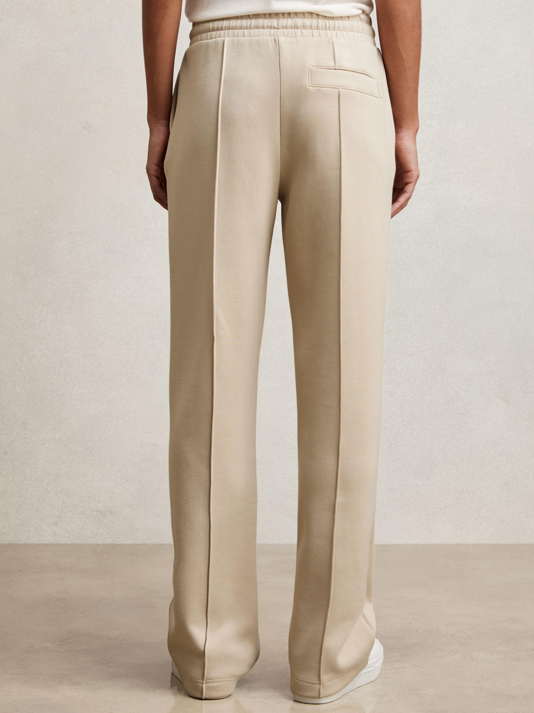 Interlock Pintuck Drawstring Joggers in Beige Product Image