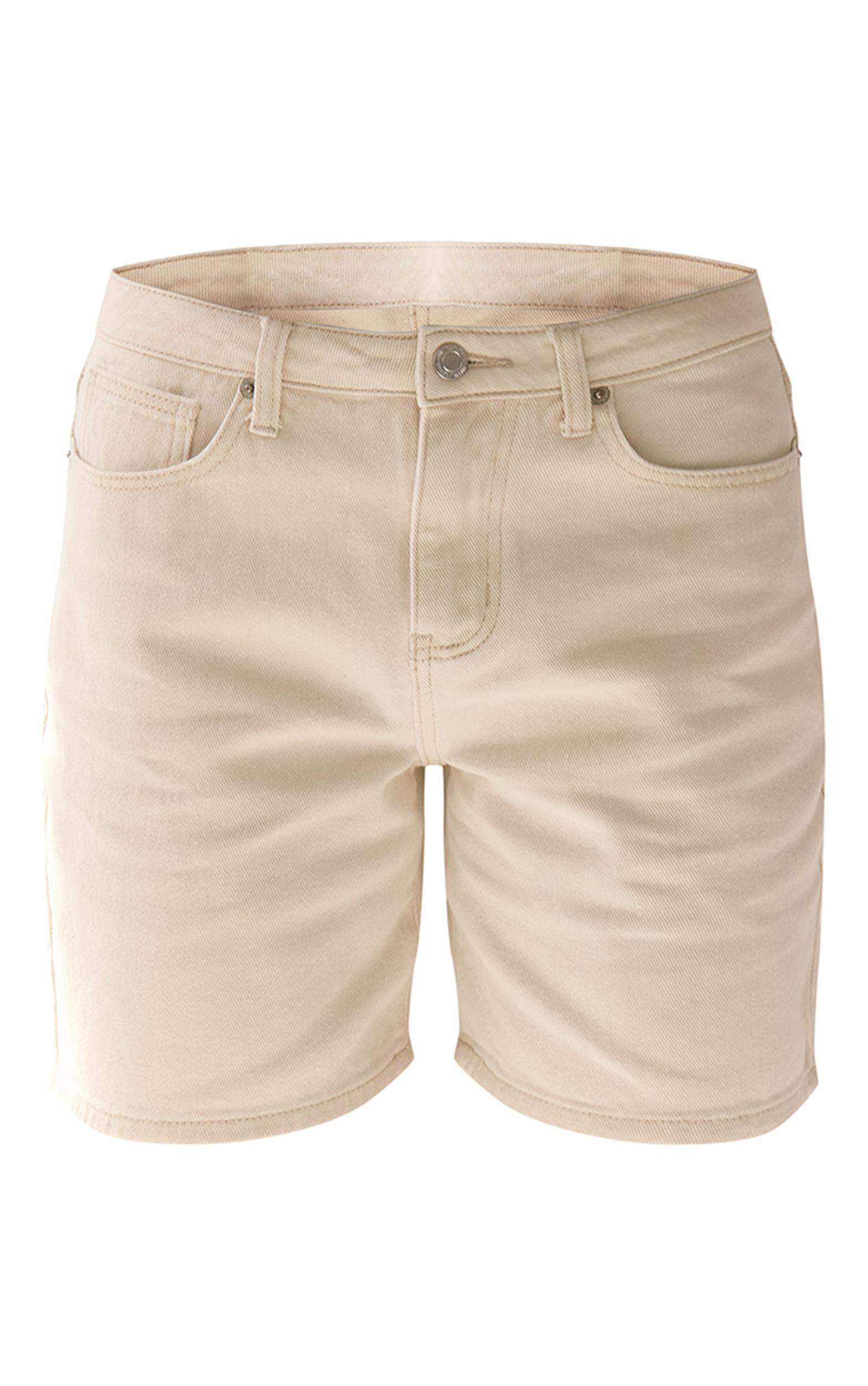 Butter Yellow Low Rise Denim Jorts Product Image
