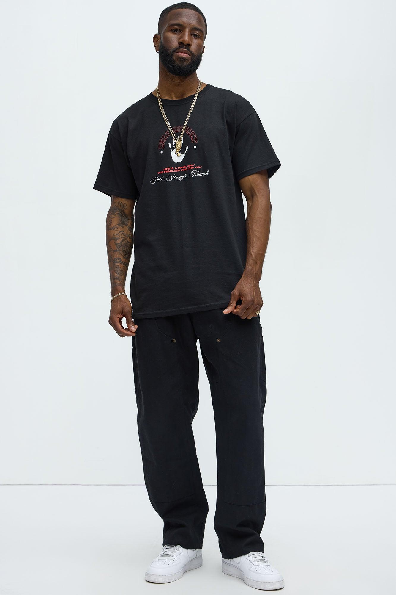 Path Struggle Triumph Short Sleeve Tee - Black Product Image